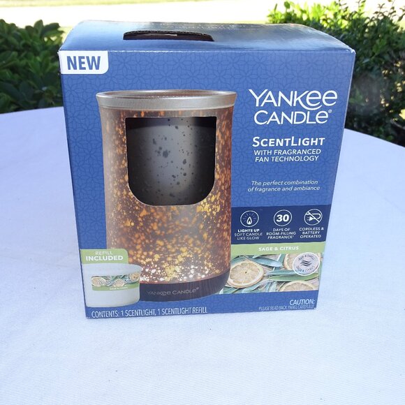 Yankee Candle Scent Light with Fragranced Fan Technology Sage & Citrus Scent - Picture 2 of 8